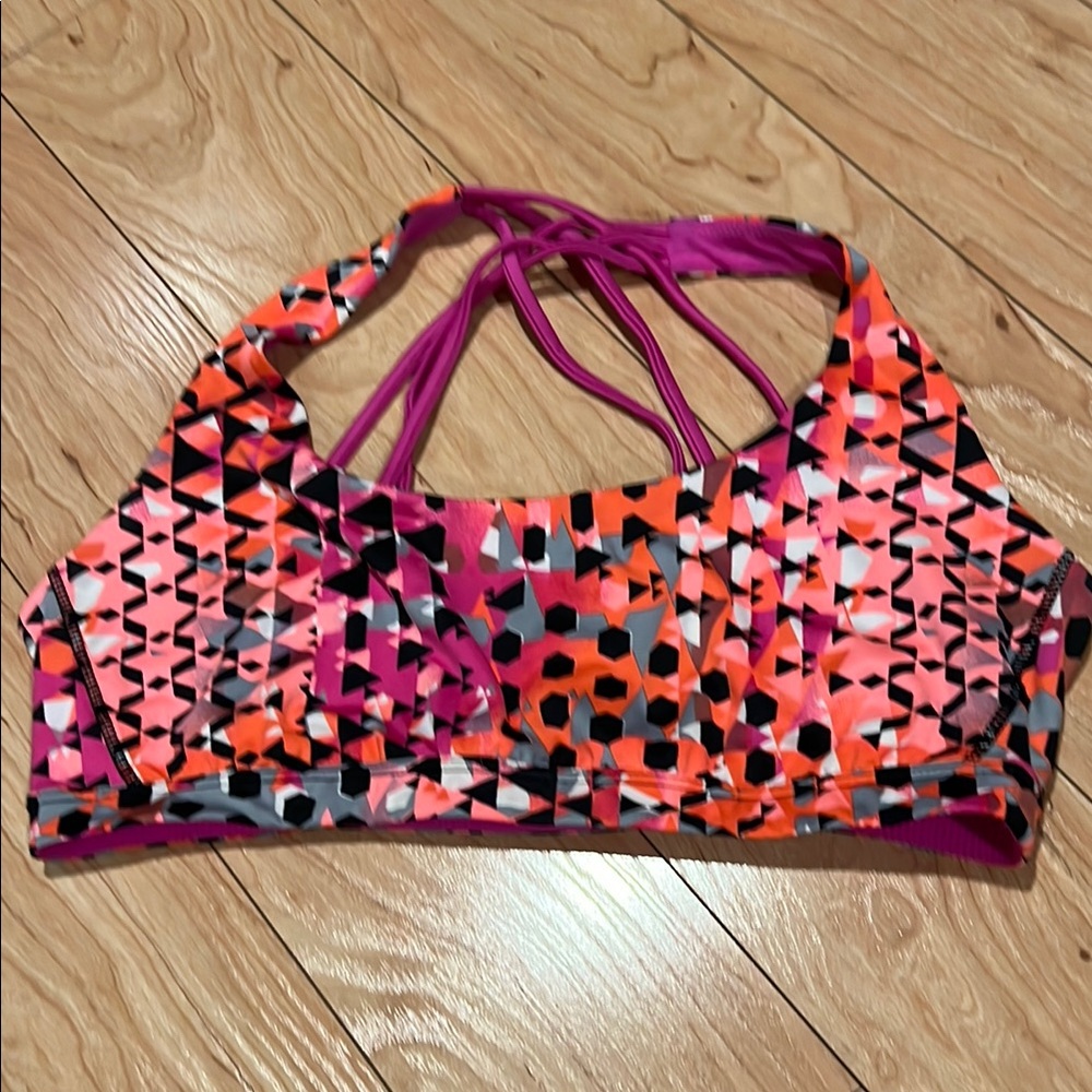 Colorful Geometric Sports Bra